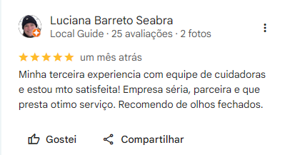 Avaliação no Google 1